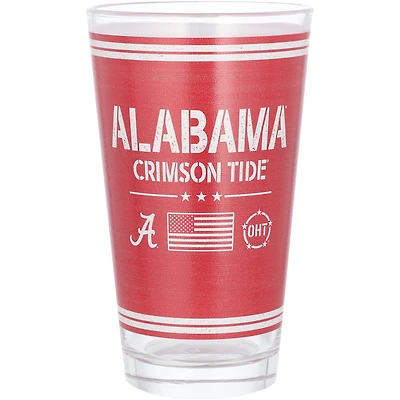 Alabama Crimson Tide 16oz. OHT Military Appreciation Pint Glass