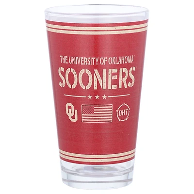 Oklahoma Sooners 16oz. OHT Military Appreciation Pint Glass