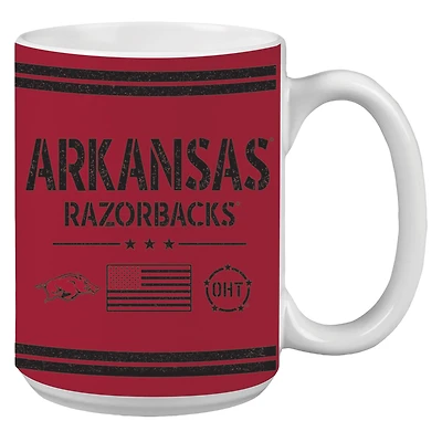 Arkansas Razorbacks 15oz. OHT Military Appreciation Mug