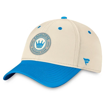 Men's Fanatics Natural/Blue Charlotte FC True Classic Flex Hat
