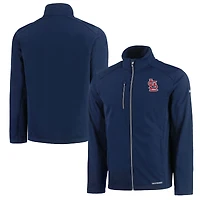 Men's Cutter & Buck Navy St. Louis Cardinals Evoke Eco Softshell Recycled Full-Zip Jacket