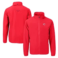 Men's Cutter & Buck Red Cincinnati Reds Charter Eco Recycled Full-Zip Jacket