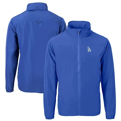 Men's Cutter & Buck Royal Los Angeles Dodgers Charter Eco Recycled Full-Zip Jacket