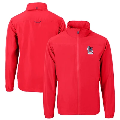 Men's Cutter & Buck Red St. Louis Cardinals Charter Eco Recycled Full-Zip Jacket
