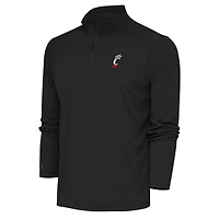 Men's Antigua  Graphite Cincinnati Bearcats Tribute Quarter-Zip Pullover Top