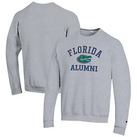 Men's Champion  Gray Florida Gators Alumni Logo Arch Pullover Sweatshirt