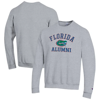 Men's Champion  Gray Florida Gators Alumni Logo Arch Pullover Sweatshirt