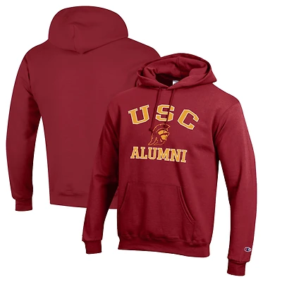 Men's Champion  Cardinal USC Trojans Alumni Logo Pullover Hoodie