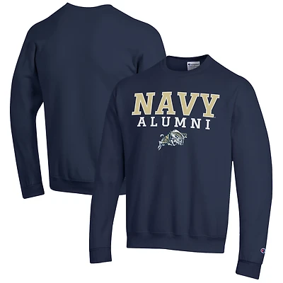 Men's Champion  Navy Navy Midshipmen Alumni Logo Pullover Sweatshirt
