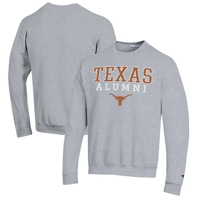 Men's Champion  Gray Texas Longhorns Alumni Logo Pullover Sweatshirt