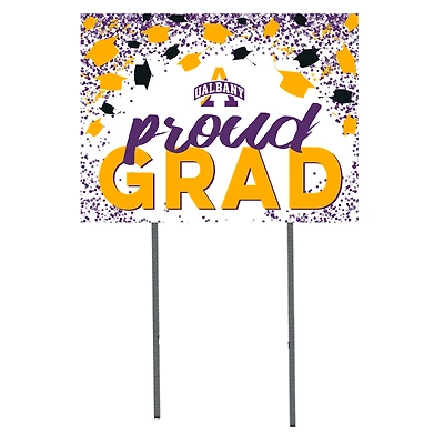 UAlbany Great Danes  18" x 24" Proud Grad Yard Sign