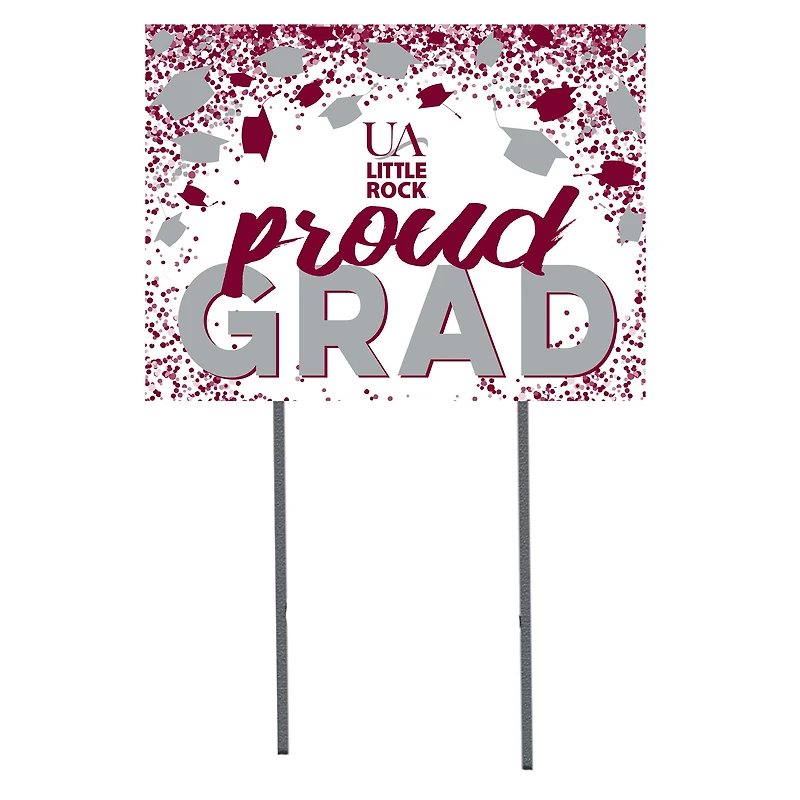 Arkansas Little Rock Trojans 18" x 24" Proud Grad Yard Sign