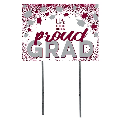 Arkansas Little Rock Trojans  18" x 24" Proud Grad Yard Sign