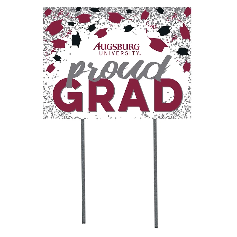 Augsburg Auggies  18" x 24" Proud Grad Yard Sign