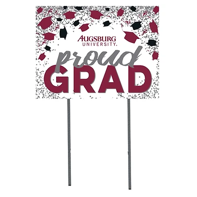 Augsburg Auggies  18" x 24" Proud Grad Yard Sign