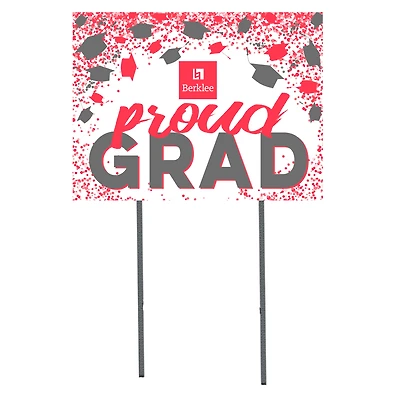 Berklee College of Music  18" x 24" Proud Grad Yard Sign