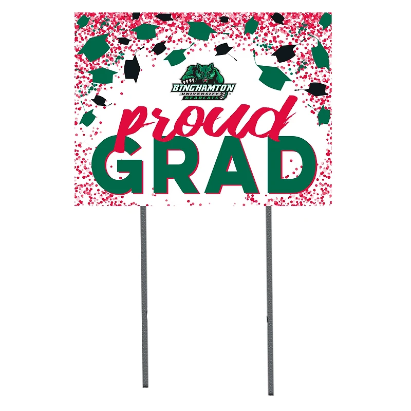 Binghamton Bearcats  18" x 24" Proud Grad Yard Sign