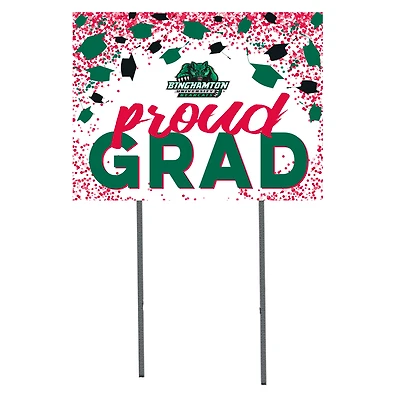 Binghamton Bearcats  18" x 24" Proud Grad Yard Sign