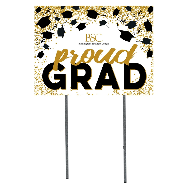 Birmingham-Southern Panthers  18" x 24" Proud Grad Yard Sign
