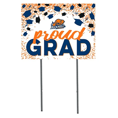 Bucknell Bison  18" x 24" Proud Grad Yard Sign