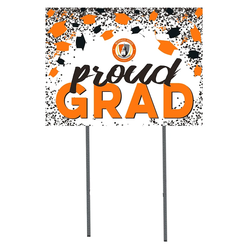 Buffalo State Bengals  18" x 24" Proud Grad Yard Sign