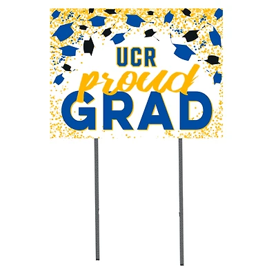 UC Riverside Highlanders  18" x 24" Proud Grad Yard Sign