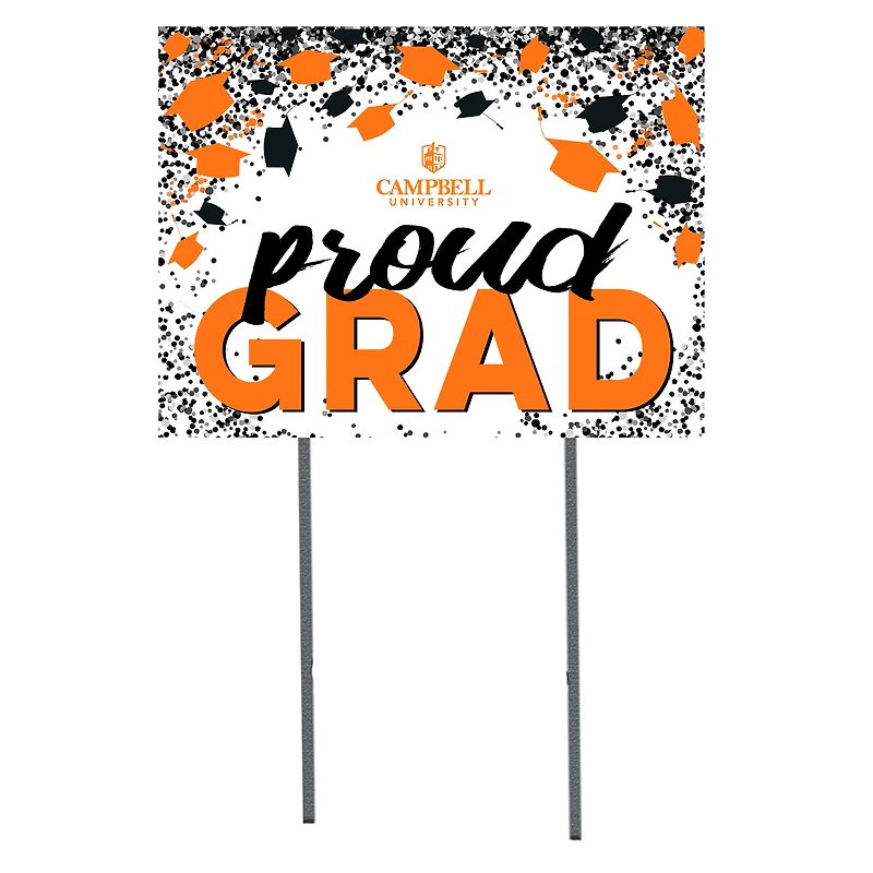 Campbell Fighting Camels  18" x 24" Proud Grad Yard Sign