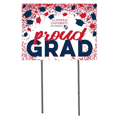 Catholic University Cardinals  18" x 24" Proud Grad Yard Sign