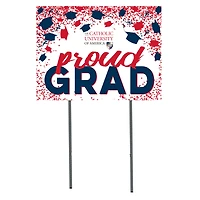 Catholic University Cardinals  18" x 24" Proud Grad Yard Sign