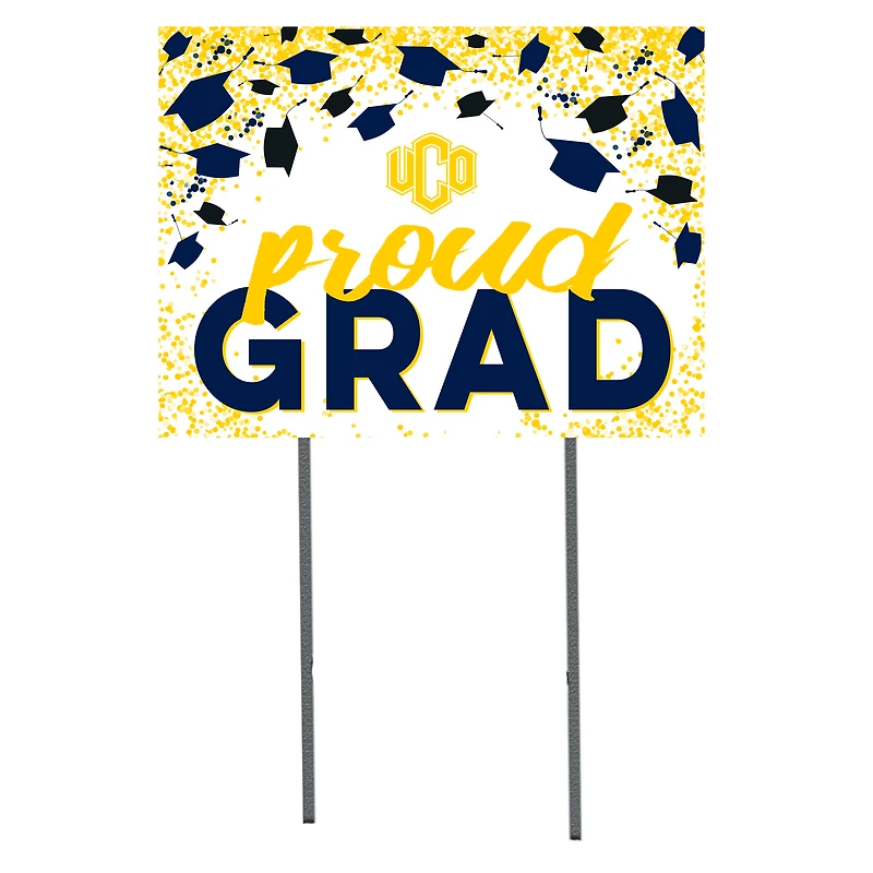 Central Oklahoma Bronchos  18" x 24" Proud Grad Yard Sign