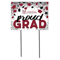 Charleston Cougars  18" x 24" Proud Grad Yard Sign