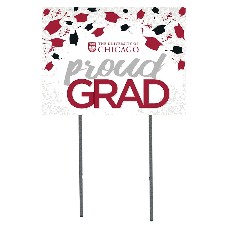 UChicago Maroons  18" x 24" Proud Grad Yard Sign