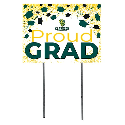 Clarkson Golden Knights  18" x 24" Proud Grad Yard Sign