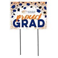 Clayton State Lakers  18" x 24" Proud Grad Yard Sign