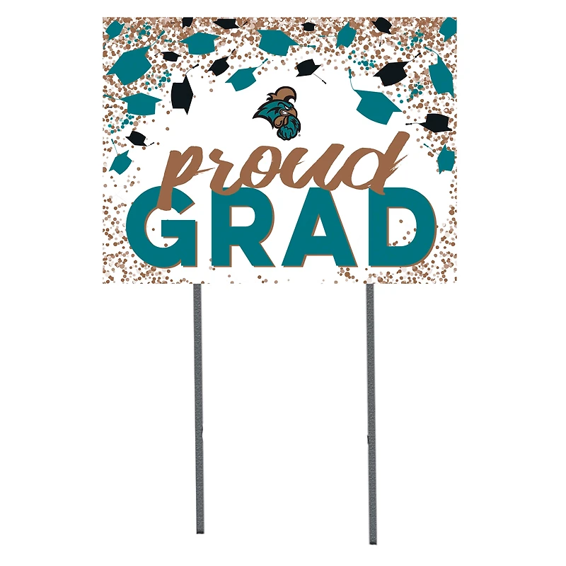 Coastal Carolina Chanticleers  18" x 24" Proud Grad Yard Sign