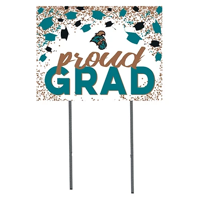 Coastal Carolina Chanticleers  18" x 24" Proud Grad Yard Sign