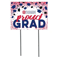 Duquesne Dukes  18" x 24" Proud Grad Yard Sign
