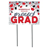 D'youville Saints  18" x 24" Proud Grad Yard Sign
