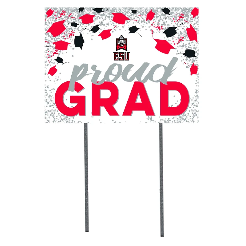 East Stroudsburg Warriors  18" x 24" Proud Grad Yard Sign