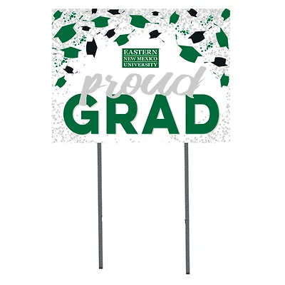 Eastern New Mexico Greyhounds  18" x 24" Proud Grad Yard Sign