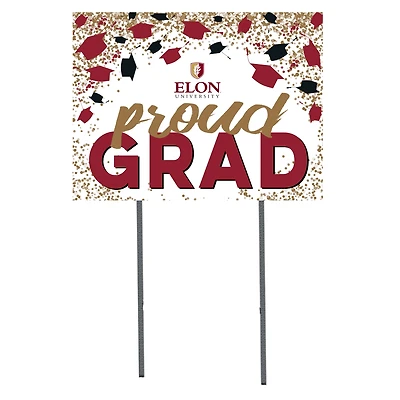 Elon Phoenix  18" x 24" Proud Grad Yard Sign