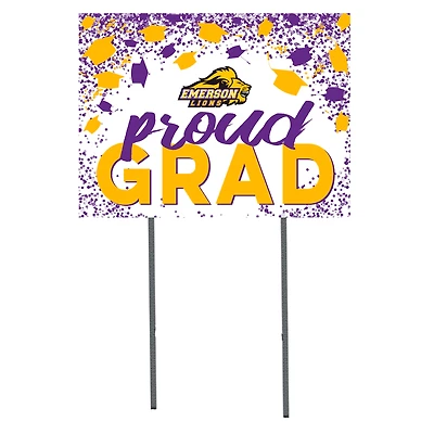Emerson College Lions  18" x 24" Proud Grad Yard Sign