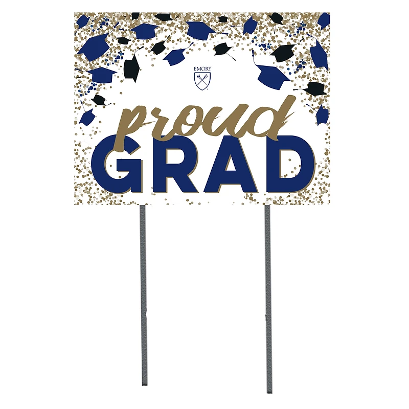 Emory Eagles  18" x 24" Proud Grad Yard Sign