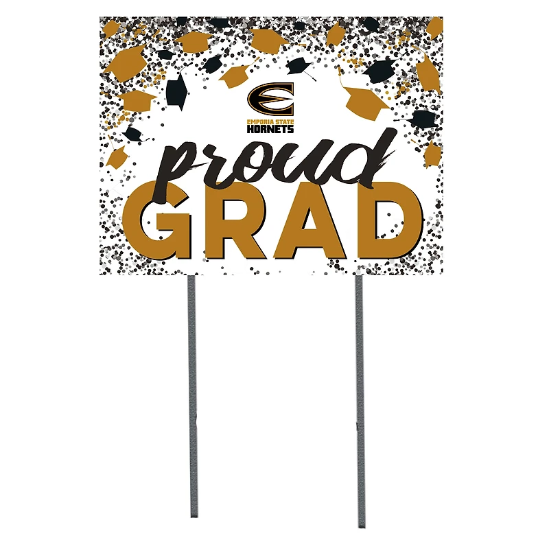 Emporia State Hornets  18" x 24" Proud Grad Yard Sign