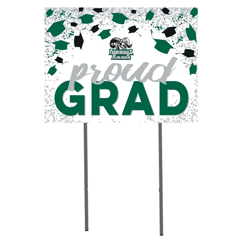 SUNY Farmingdale State Rams  18" x 24" Proud Grad Yard Sign