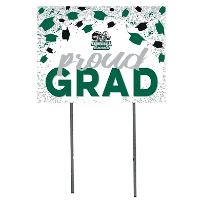 SUNY Farmingdale State Rams  18" x 24" Proud Grad Yard Sign