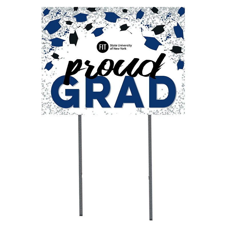 SUNY Fashion Institute of Technology Tigers  18" x 24" Proud Grad Yard Sign