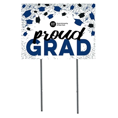 SUNY Fashion Institute of Technology Tigers  18" x 24" Proud Grad Yard Sign