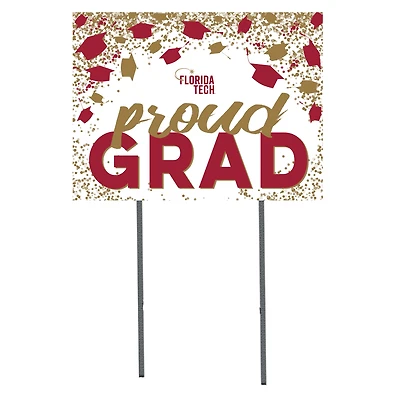 Florida Tech Panthers  18" x 24" Proud Grad Yard Sign