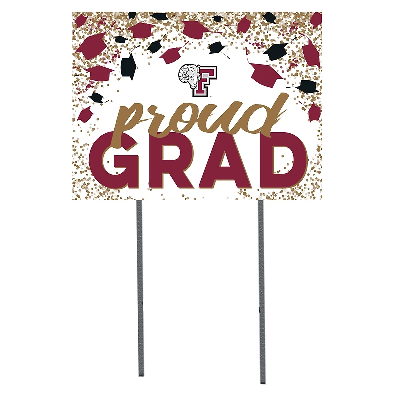 Fordham Rams  18" x 24" Proud Grad Yard Sign